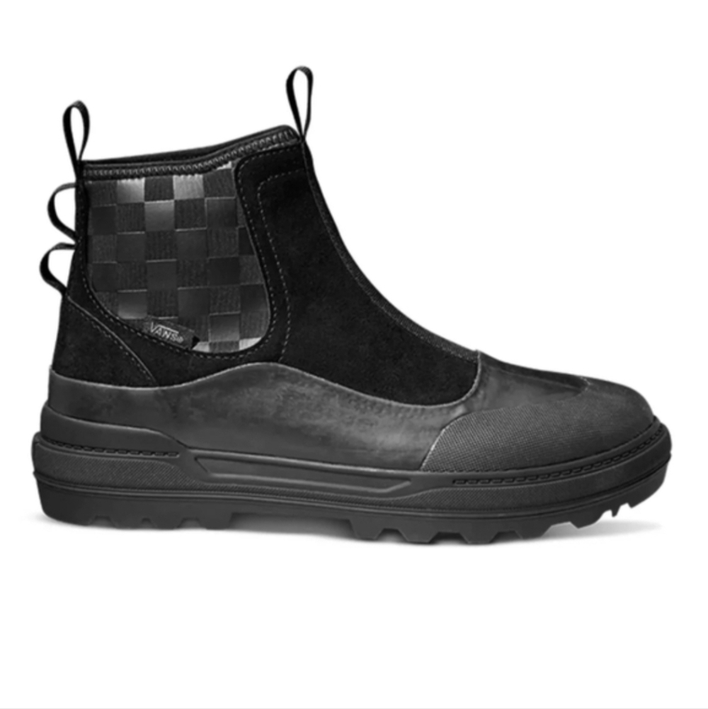 Vans Colfax Boot Women 5 Waterproof Black Checkered Side UltraCush 012026
